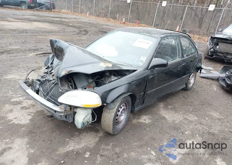 1998 Honda Civic Dx из США, поврежденный, VIN 2HGEJ6447WH115588